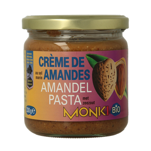 Monki Amandelpasta met zout bio 330.00 Gram
