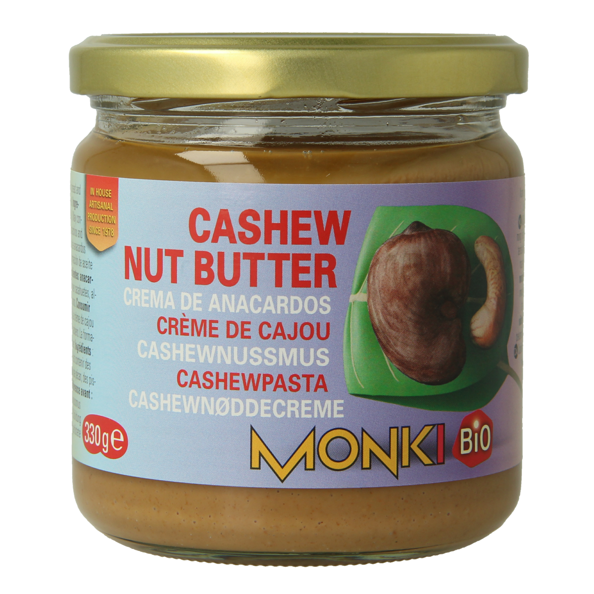 Monki Cashewpasta bio 330.00 Gram