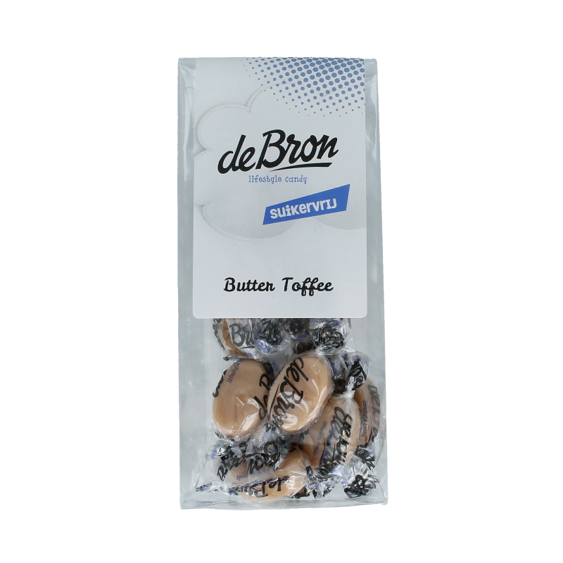 De Bron Buttertoffee suikervrij 65 Gram