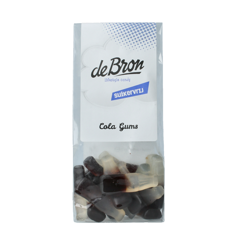 De Bron Cola gums suikervrij 90 Gram