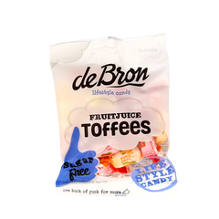 De Bron Fruit toffee suikervrij 90 Gram