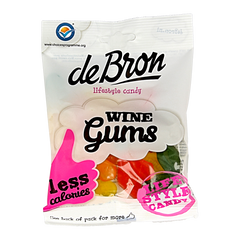 De Bron Winegums English suikervrij 100 Gram