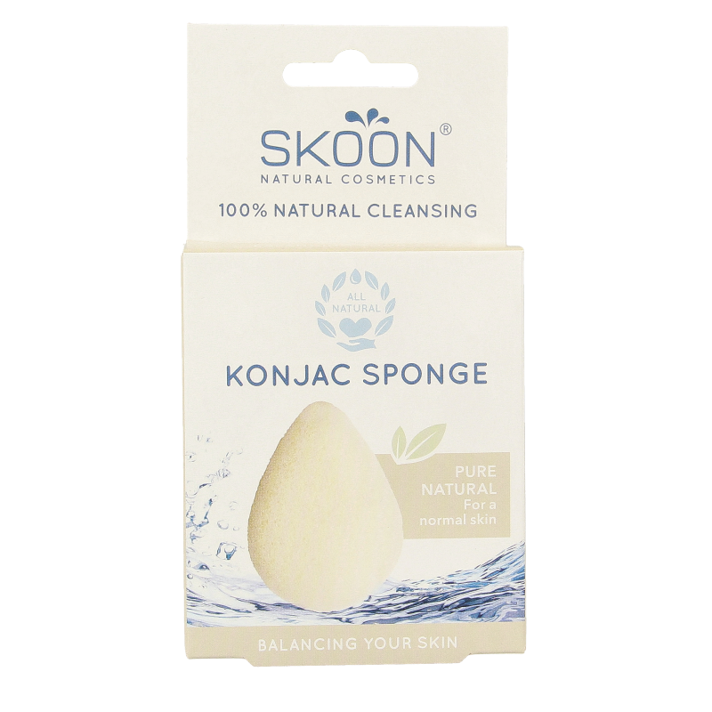 Skoon Konjac spons pure bio 1 Stuks