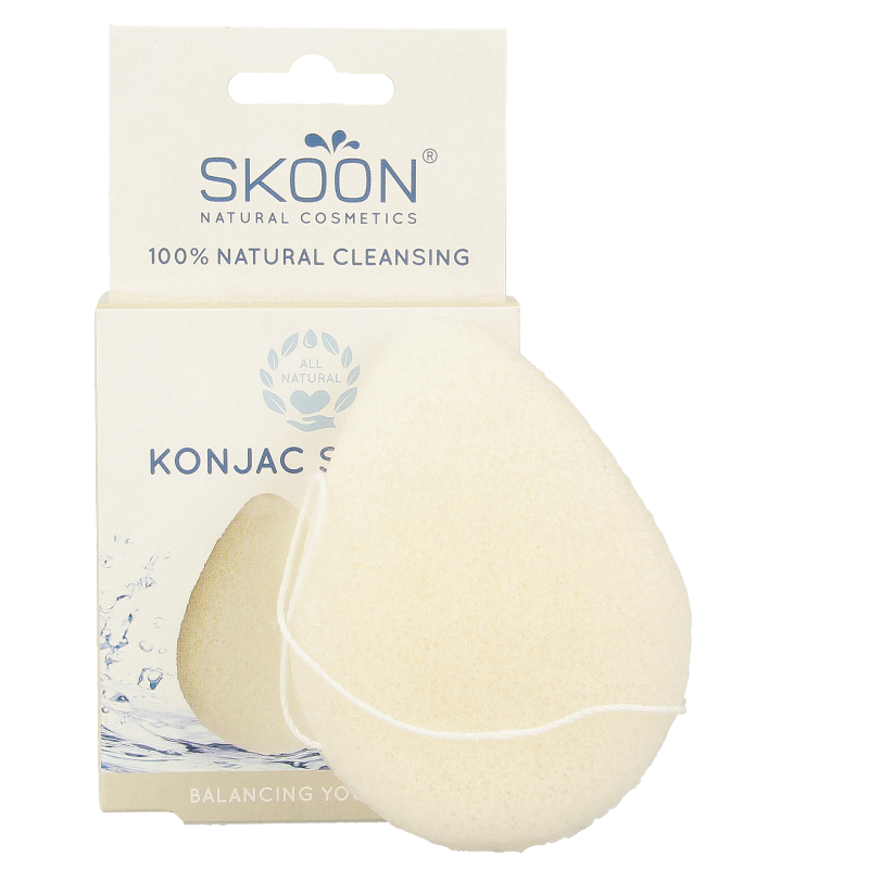 Skoon Konjac spons pure bio 1 Stuks