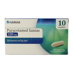 Sanias Paracetamol 120mg 10 Zetpillen