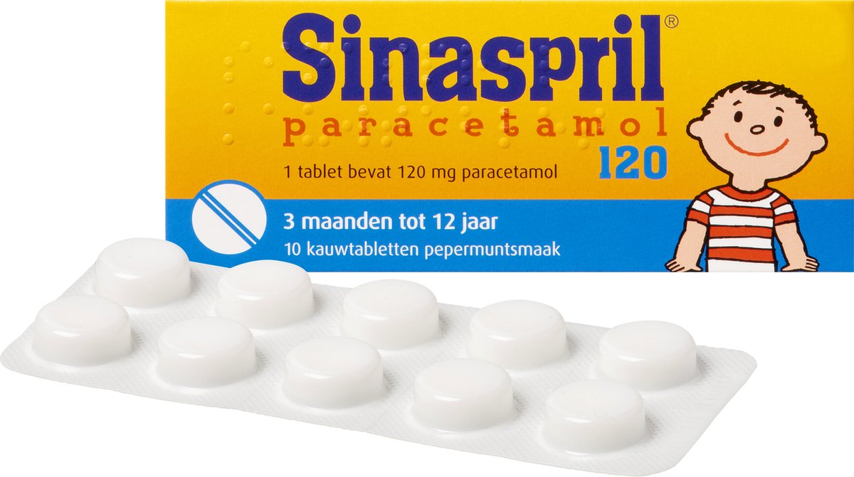 Sinaspril Paracetamol 120mg 10 Tablets