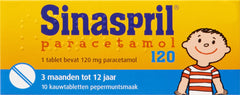 Sinaspril Paracetamol 120mg 10 Tablets