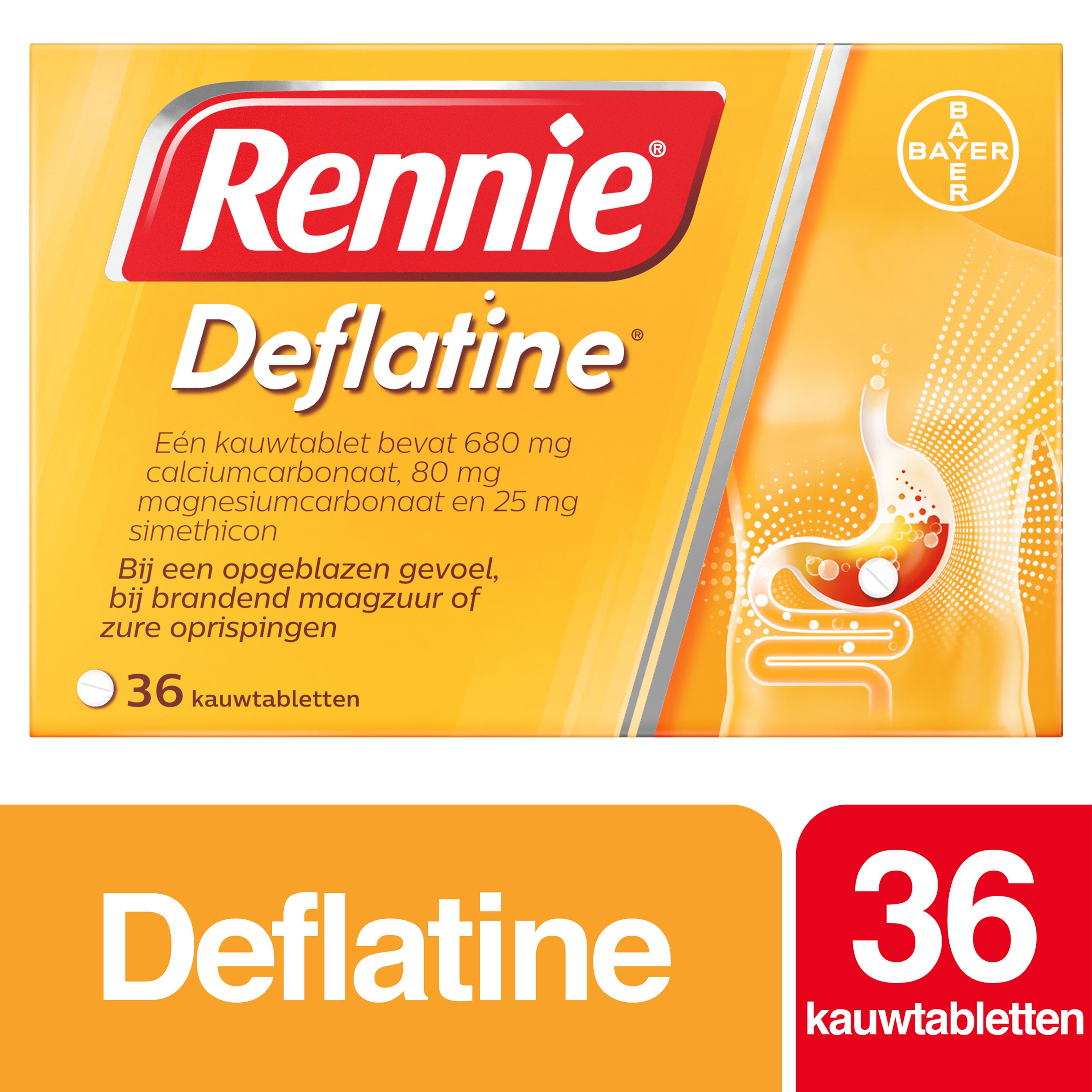 Rennie Deflatine 36 Tabletten