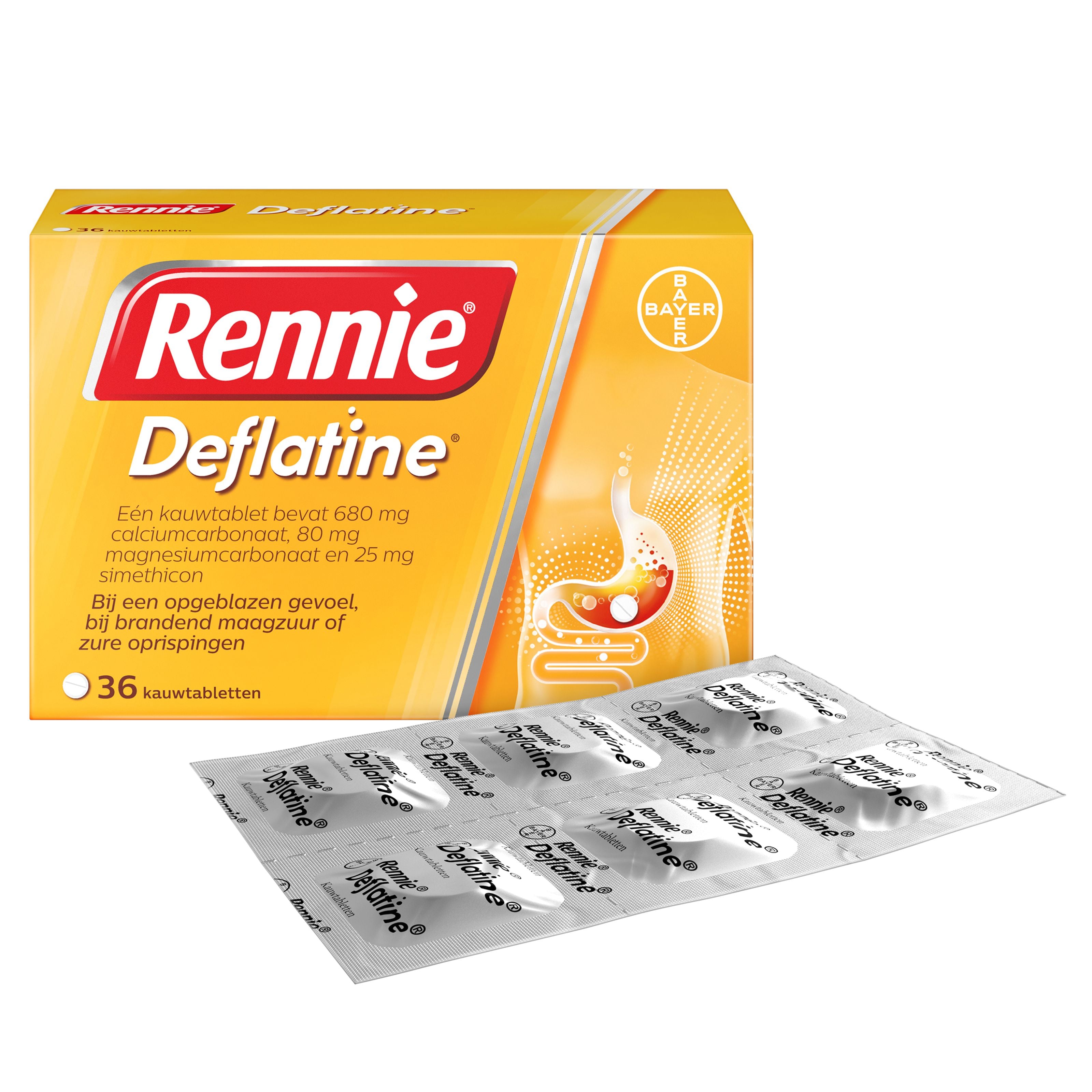 Rennie Deflatine 36 Tabletten