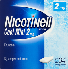 Nicotinell Kauwgom cool mint 2mg 204.00 Stuks