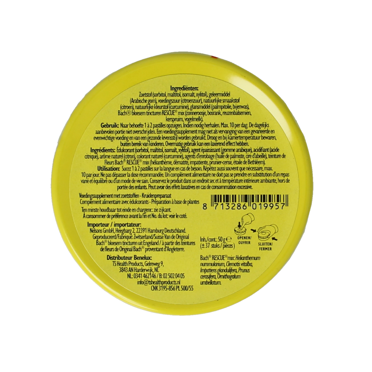 Bach Rescue Rescue pastilles citroen 50.00 Gram