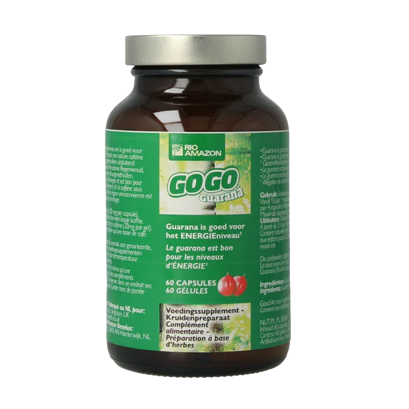 Rio Amazon Gogo guarana 60 Vegetarische capsules