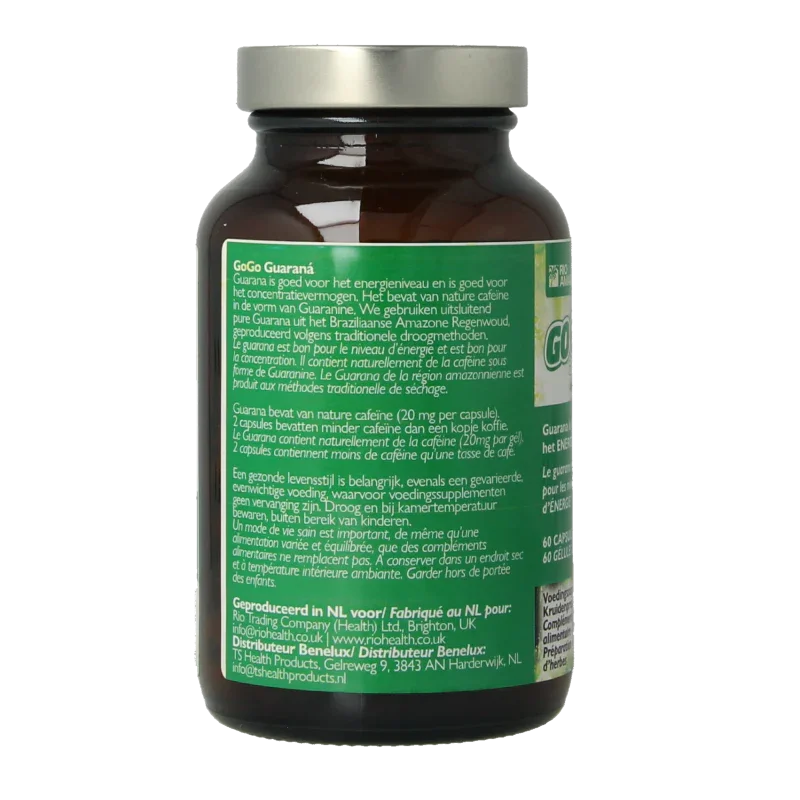 Rio Amazon Gogo guarana 60 Vegetarische capsules