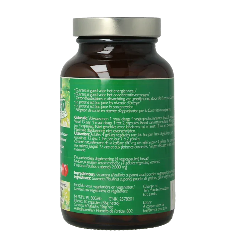 Rio Amazon Gogo guarana 60 Vegetarische capsules