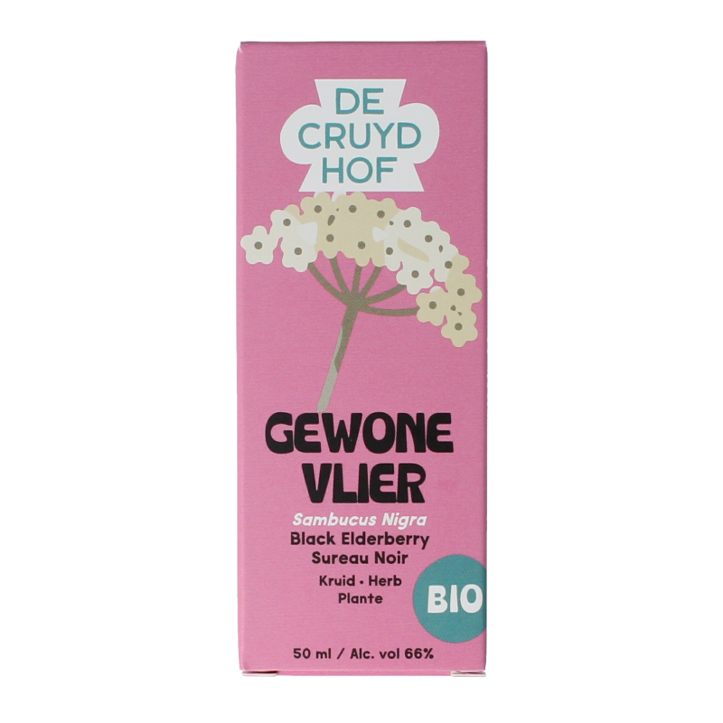 Cruydhof Sambucus nigra herb/gewone vlier bio 50 Milliliter