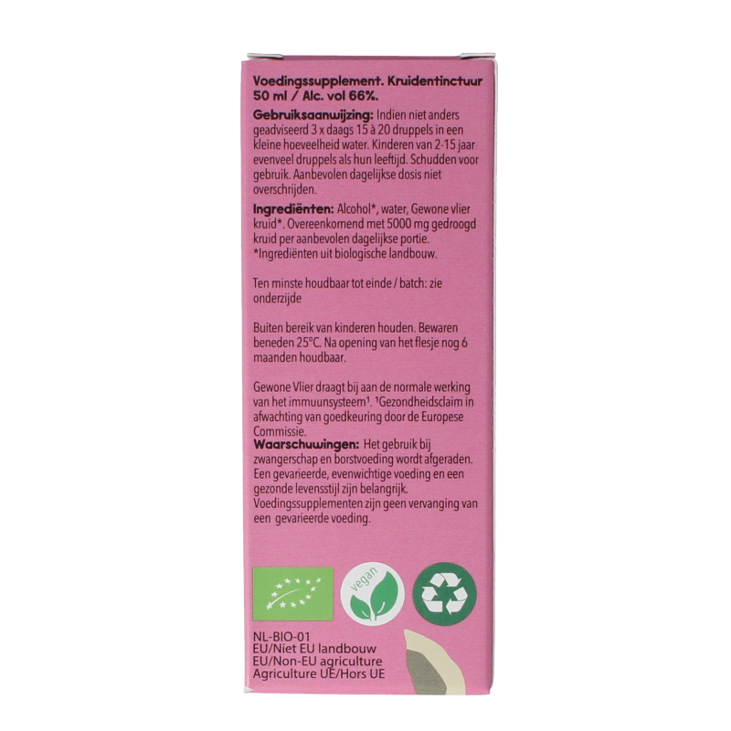 Cruydhof Sambucus nigra herb/gewone vlier bio 50 Milliliter