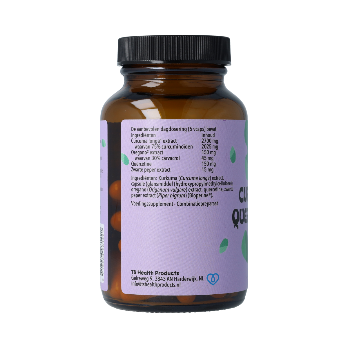 De Cruydhof De Cruydhof Curcuma Oregano Quercetine complex 60.00 Vegetarische capsules