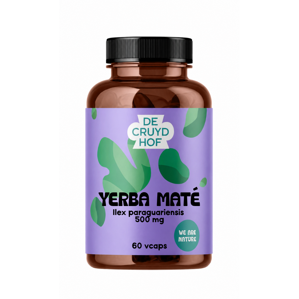 De Cruydhof De Cruydhof Yerba Mate, 60 vcaps 60.00 Vegetarische capsules