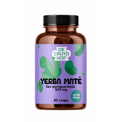 De Cruydhof De Cruydhof Yerba Mate, 60 vcaps 60.00 Vegetarische capsules