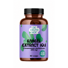 De Cruydhof De Cruydhof Kaneel extract 10:1, 60 vcaps 60.00 Vegetarische capsules