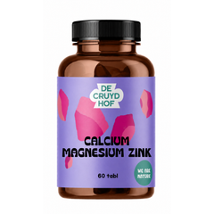 De Cruydhof De Cruydhof Calcium Magnesium Zink, 60 tabl 60.00 Tabletten