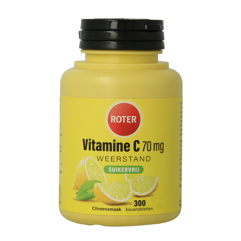 Roter Vitamine C 70 mg suikervrij 300 Kauwtabletten