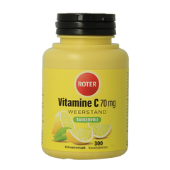Roter Vitamine C 70 mg suikervrij 300 Kauwtabletten