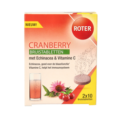 Roter Cranberry vitamine C & echinacea duopack 20 Bruistabletten