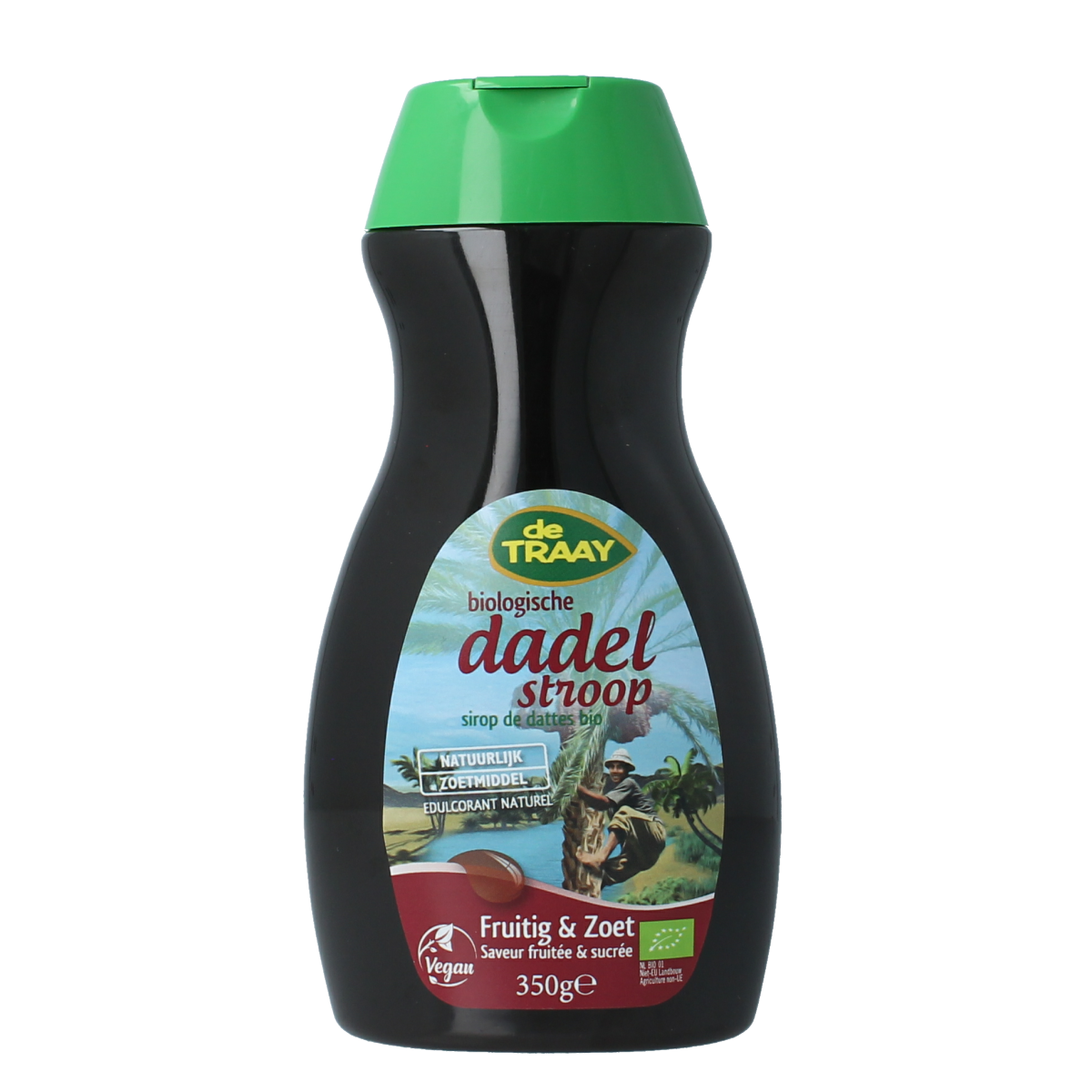 de Traay Dadelstroop fruitig & zoet bio 350.00 Gram