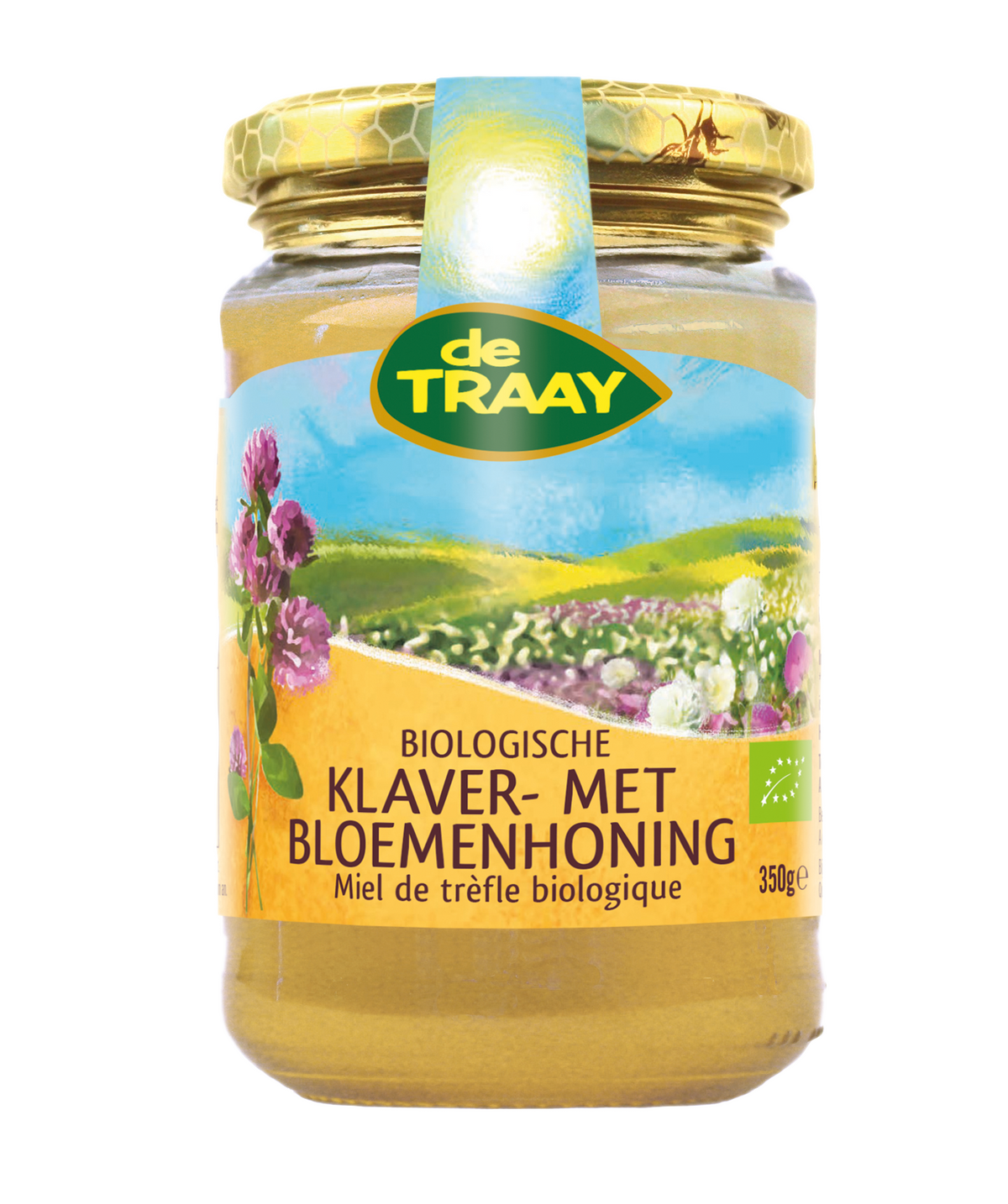 de Traay Klaver- met bloemenhoning bio 350.00 Gram