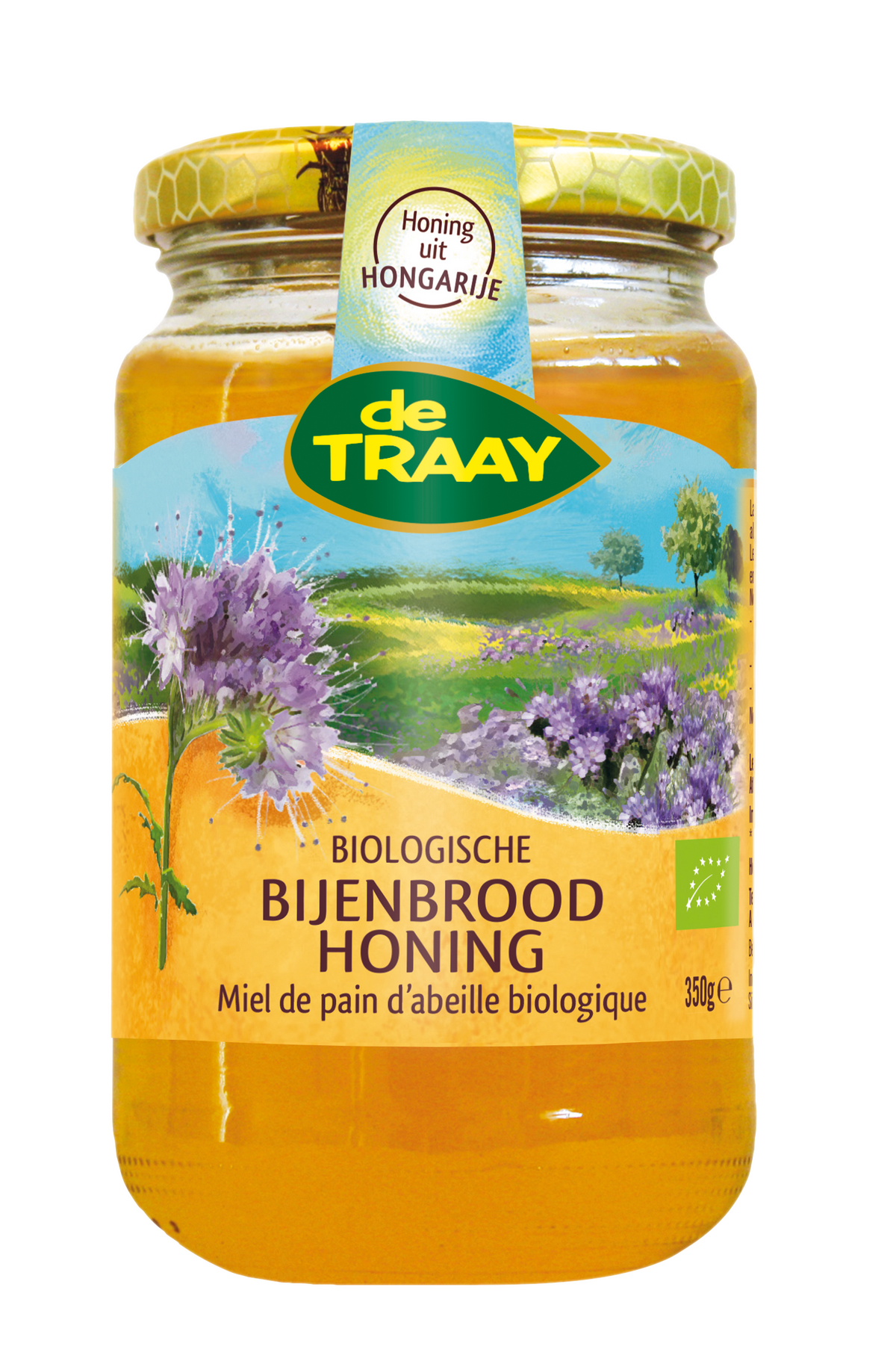 de Traay Bijenbroodhoning bio 350.00 Gram