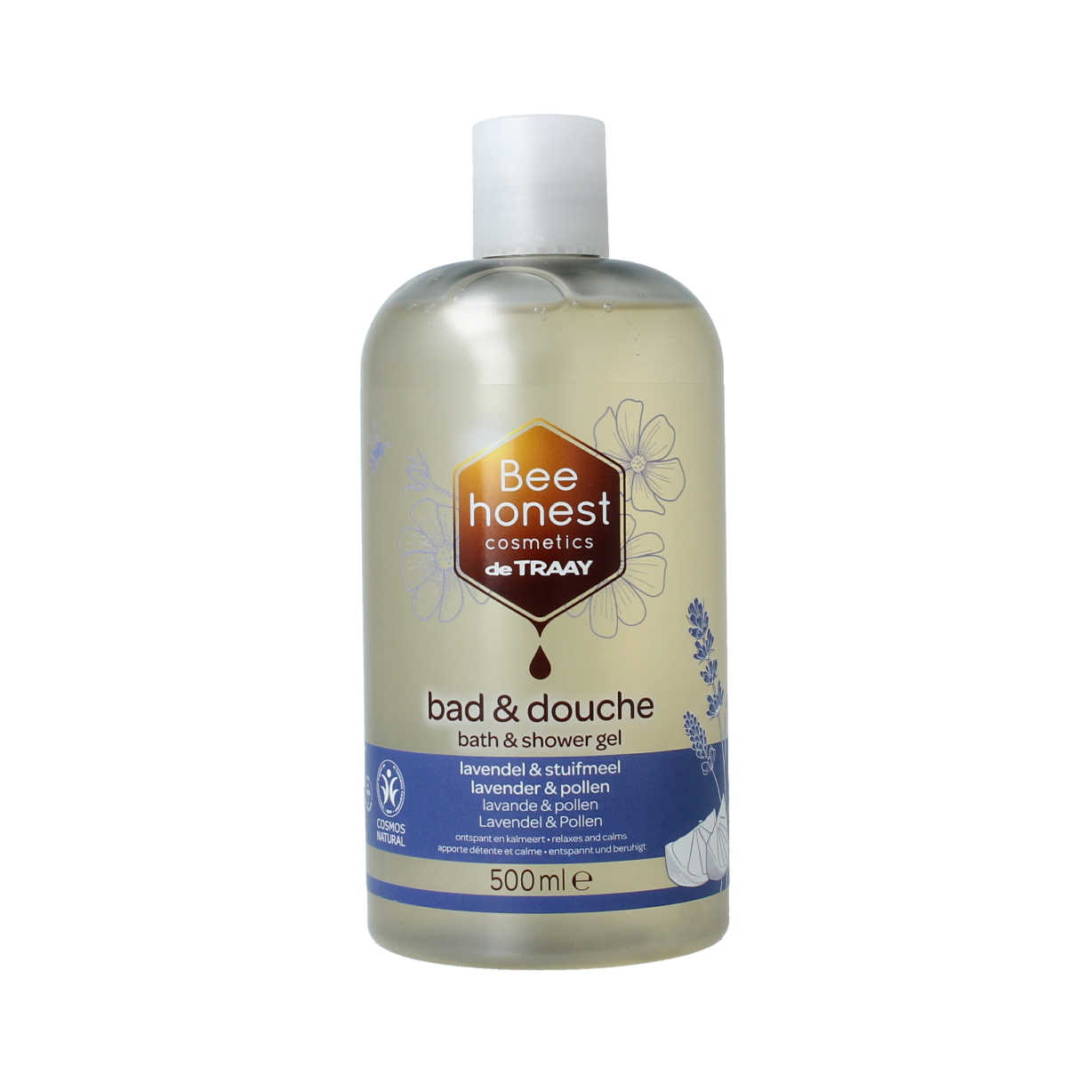 Traay Bee Honest Bad / douche lavendel & stuifmeel 500.00 Milliliter