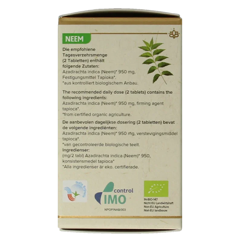 Maharishi Ayurv Neem bio 60 Tabletten