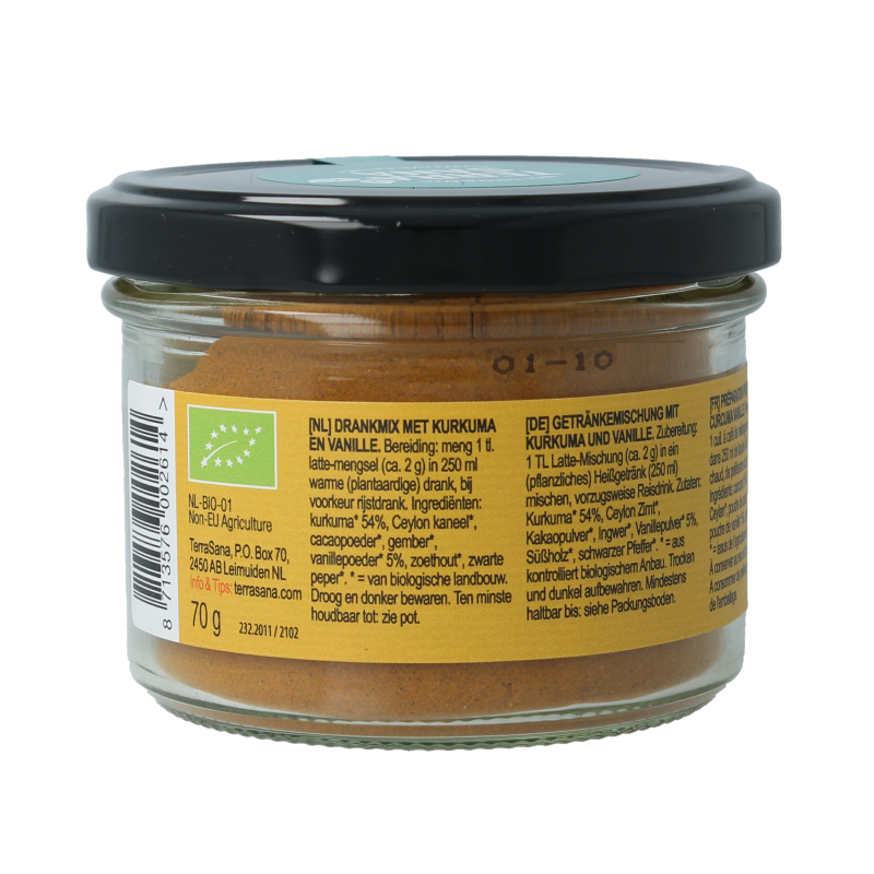 TerraSana Latte curcuma vanilla bio 70 Gram