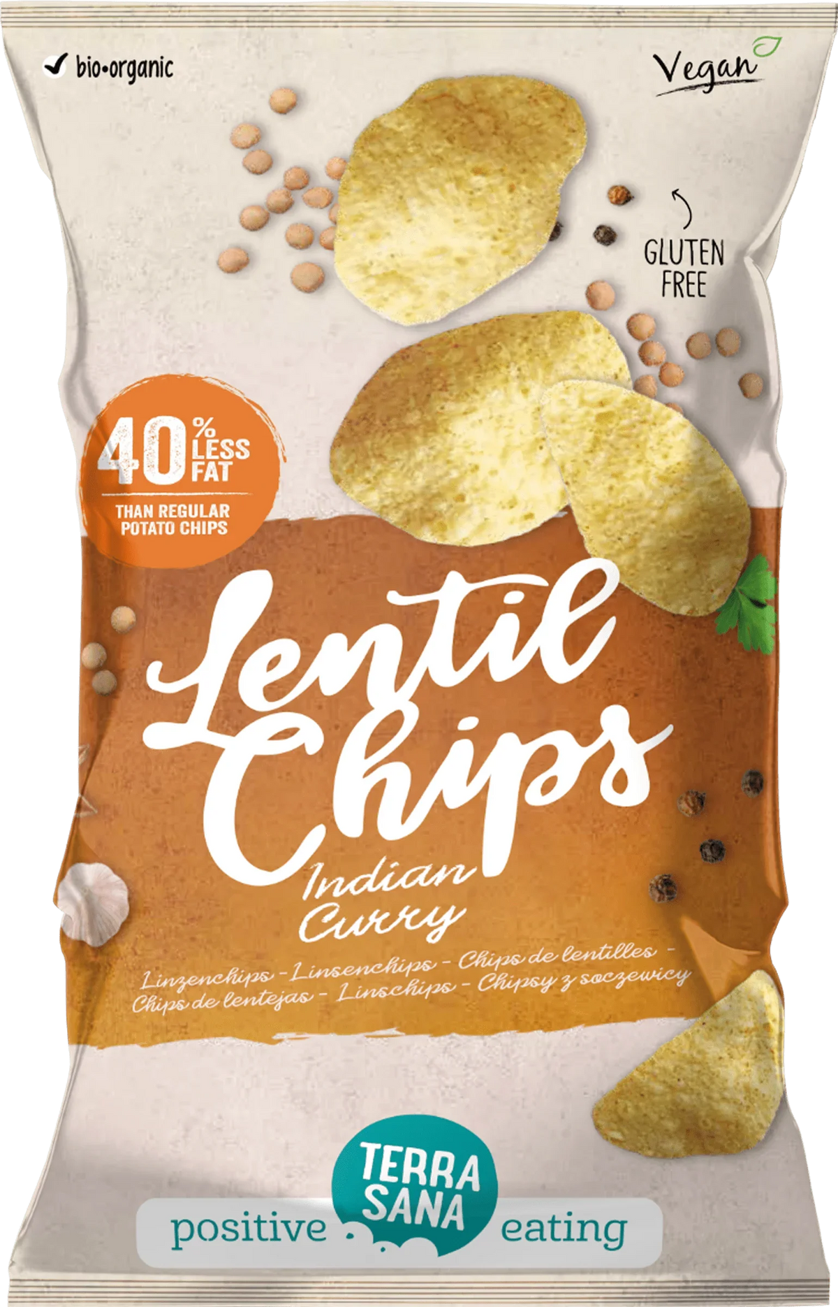 TerraSana Linzenchips Indian curry bio 75 Gram