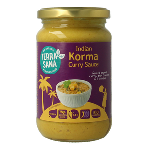 Salsa di curry korma bio TerraSana 350 Gram