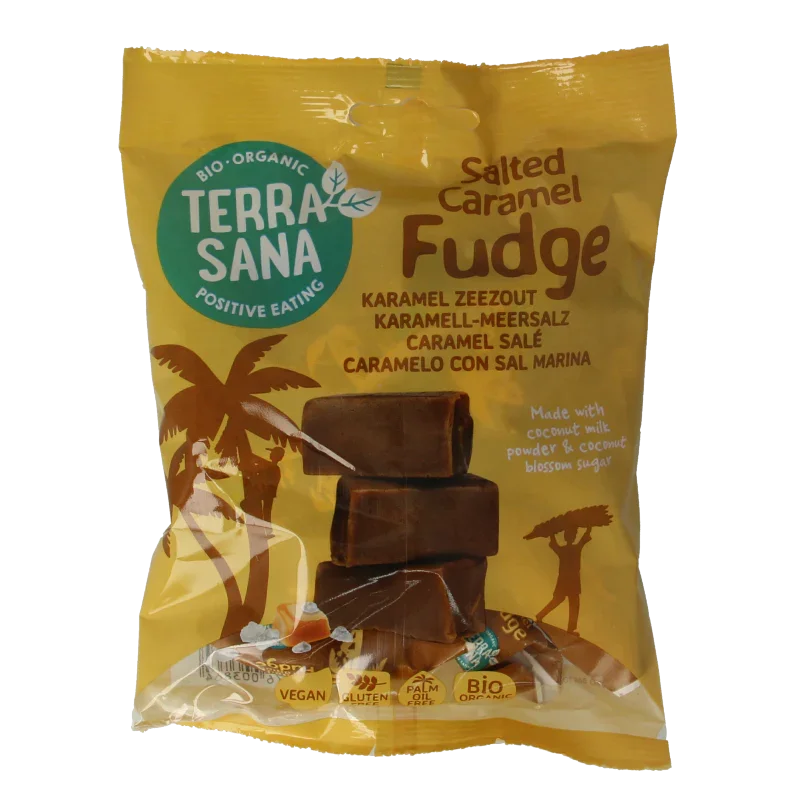 TerraSana Fudge karamel zeezout bio 150 Gram
