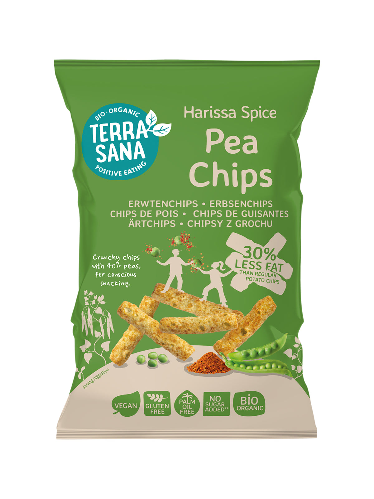 TerraSana Erwtenchips haris bio 75 Gram