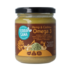TerraSana Omega 3 hennep cashewpasta bio 250.00 Gram