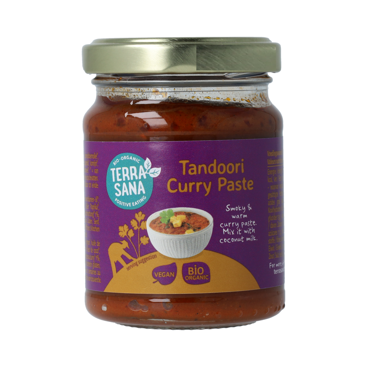 TerraSana Indiase tandoori currypasta bio 130.00 Gram