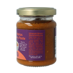 TerraSana Indiase madras currypasta 130.00 Gram