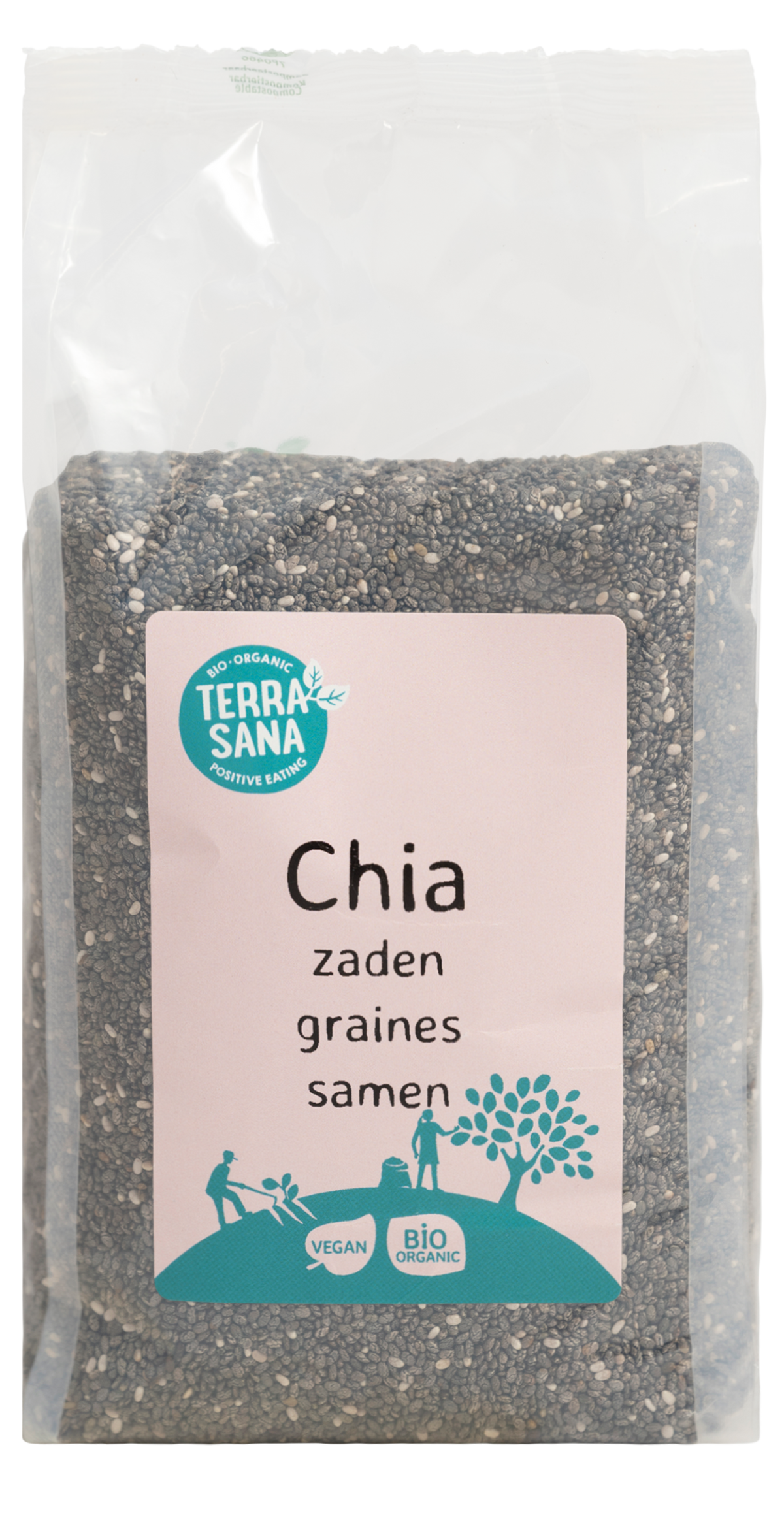 TerraSana RAW Chia zaad zwart bio 300 Gram