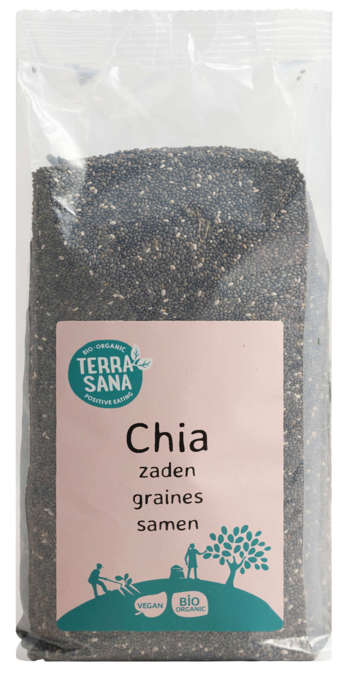 TerraSana RAW Chia zaad zwart bio 600 Gram