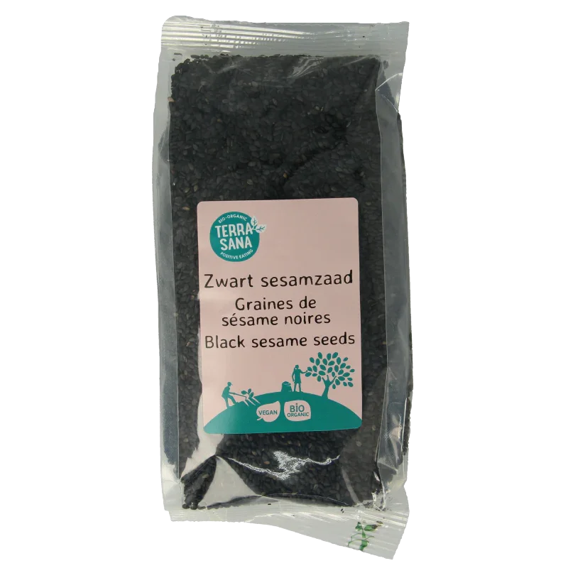 TerraSana RAW sesamzaad zwart bio 225 Gram