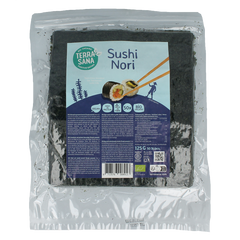 TerraSana Sushi nori geroosterd  bio 50 stuks 125 Gram