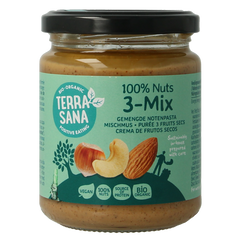 TerraSana 3 mix notenpasta zonder pinda bio 250 Gram