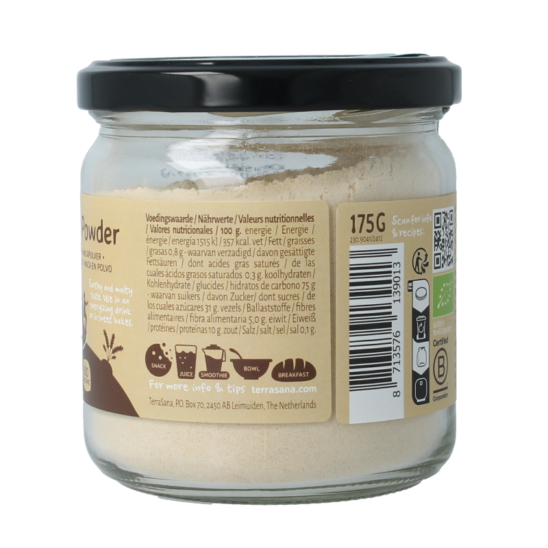 TerraSana Maca high energy bio 175 Gram