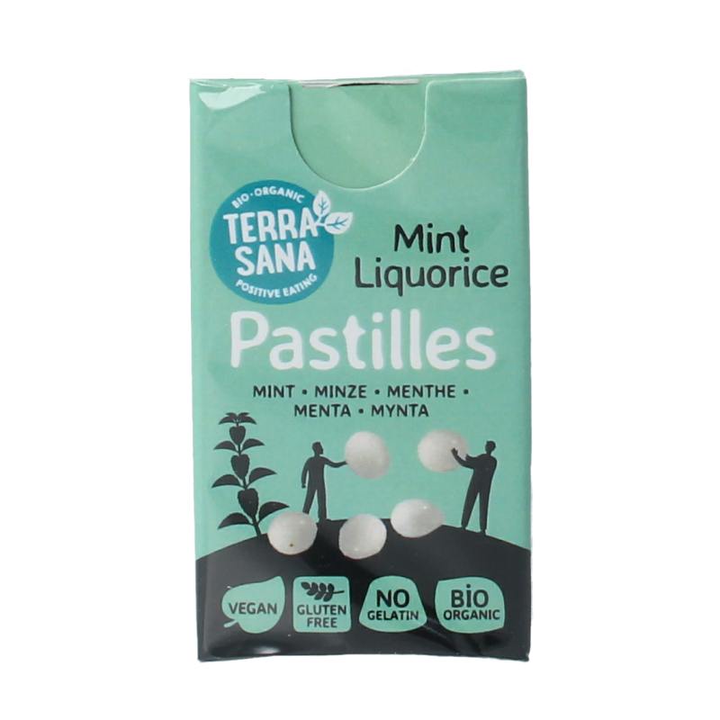 TerraSana Droppastilles mint bio 25 Gram