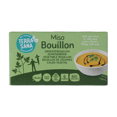 TerraSana Groente bouillon miso blokjes gistvrij bio 64 Gram