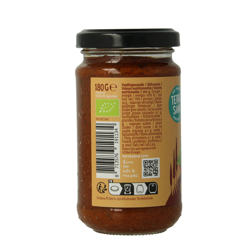 TerraSana Tomatenpesto bio 180 Gram